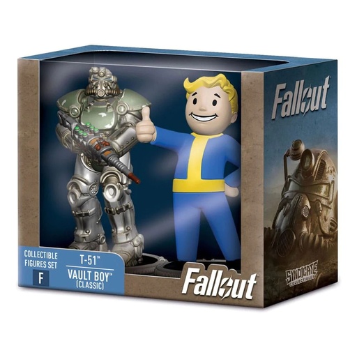 [SDC02311] Fallout Collectible Figures Set T-51 & Vault Boy (Classic)